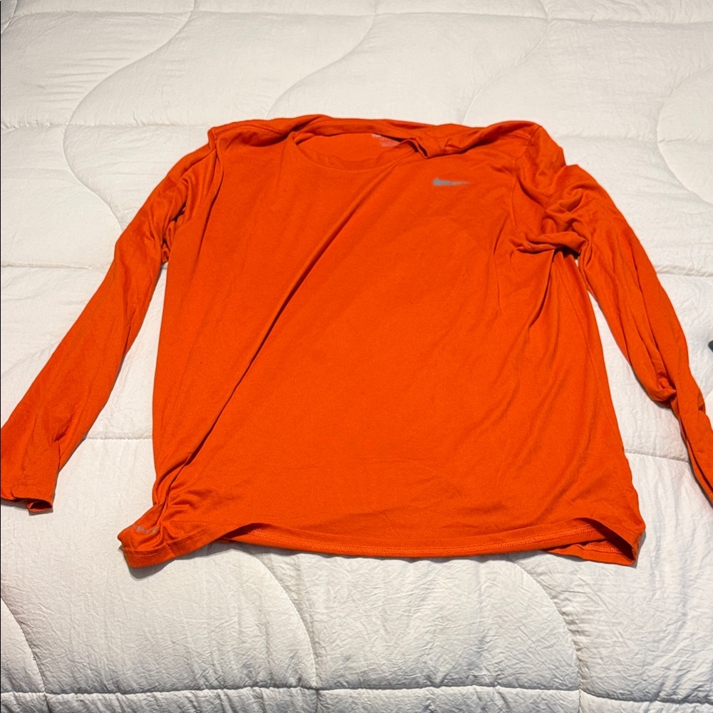 Nike Orange Long Sleeve Tee
